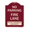 Signmission No Parking Fire Lane Do Not Jeopardize Our Heavy-Gauge Aluminum Sign, 24" x 18", BU-1824-23730 A-DES-BU-1824-23730 - alternate 1